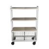 Atlantic 4-Tier Cart System White