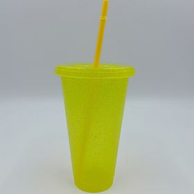 Multi Specification Design Comfortable Straw Cup (Option: Yellow-S)