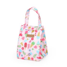 1pc Lunch Box Bag; Japanese Style Fashion School Lunch Bag; Portable Lunch Bag; Thermal Insulation Bag (Color: Cool Summer)