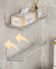 Transparent wall-mounted storage box non-perforated wall cosmetics shelves kitchen bathroom supplies storage storage boxes