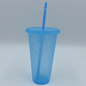 Multi Specification Design Comfortable Straw Cup (Option: Light Blue-S)