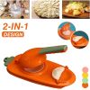 2 In 1 Dough Pressing Tool Set Kitchen Dumpling Maker Dumpling Mold DIY Dumpling Wrapper Makers Manual Press Dumpling Crust Tool