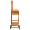 Garden Kitchen Trolley Solid Acacia Wood 36.2"x17.1"x55.7"