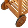 Garden Kitchen Trolley Solid Acacia Wood 36.2"x17.1"x55.7"