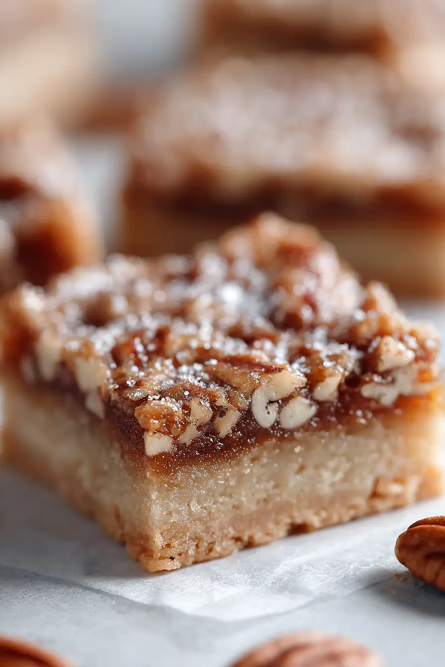 honey pecan pie bars