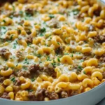 baked mac and cheese with ground beef
