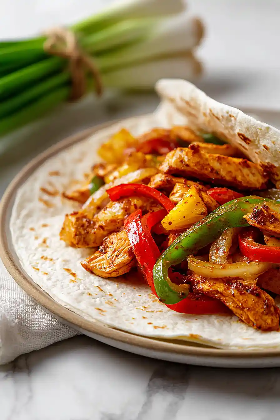chicken pineapple fajitas