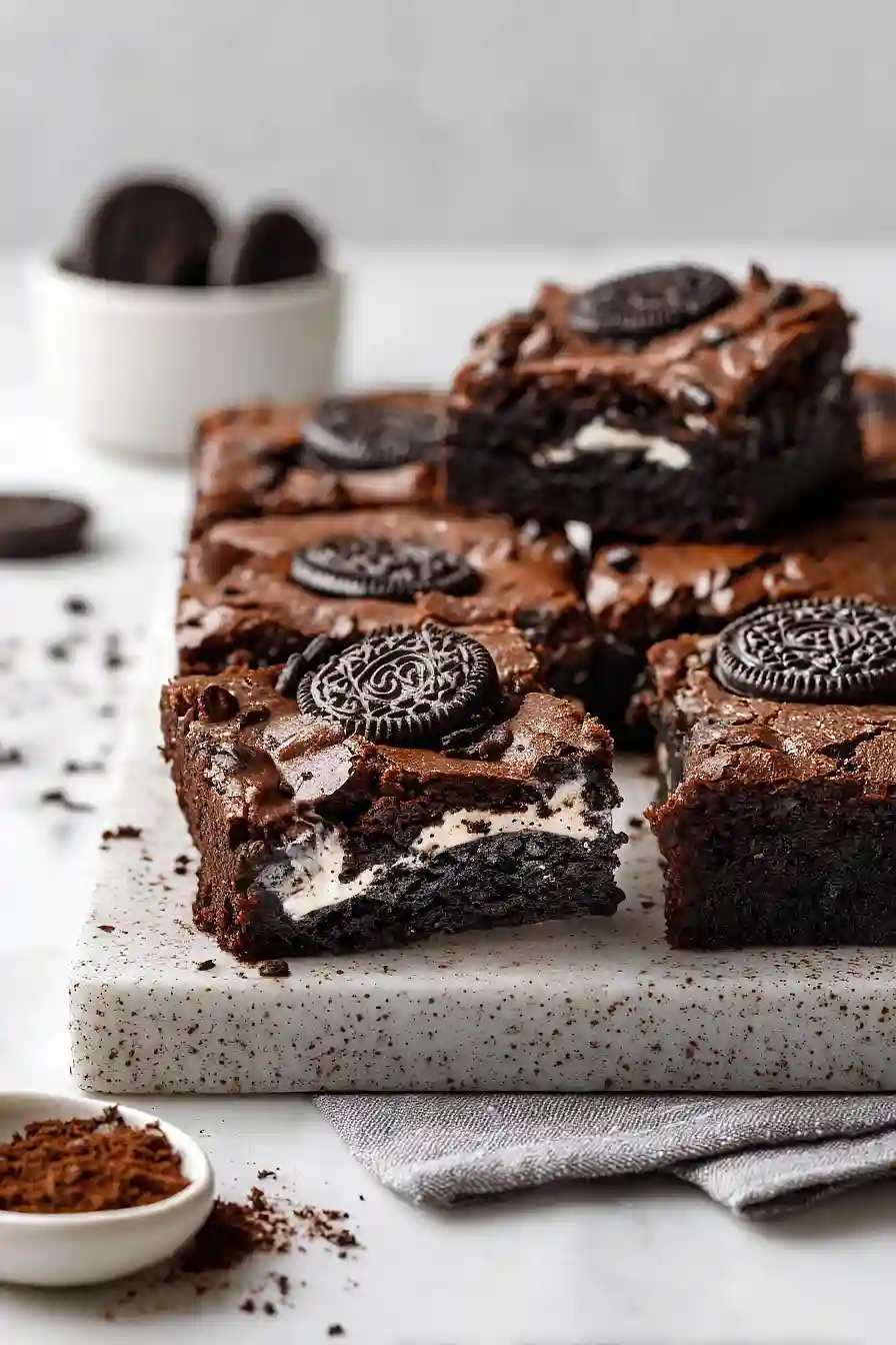 eggless oreo brownies
