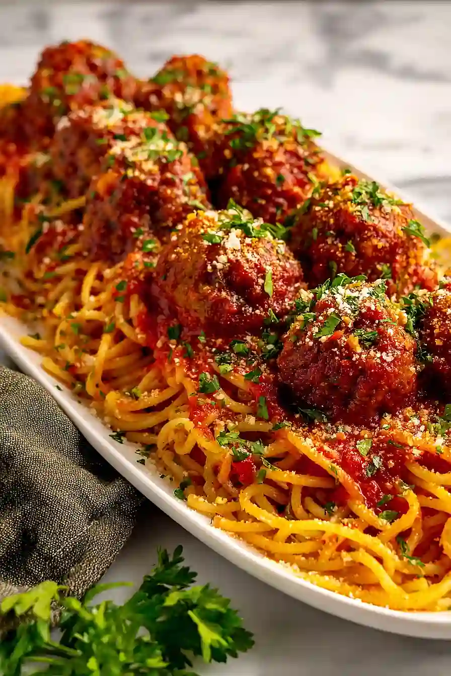 air fryer spaghetti and meatballs