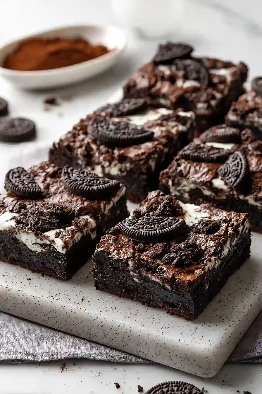 eggless oreo brownies