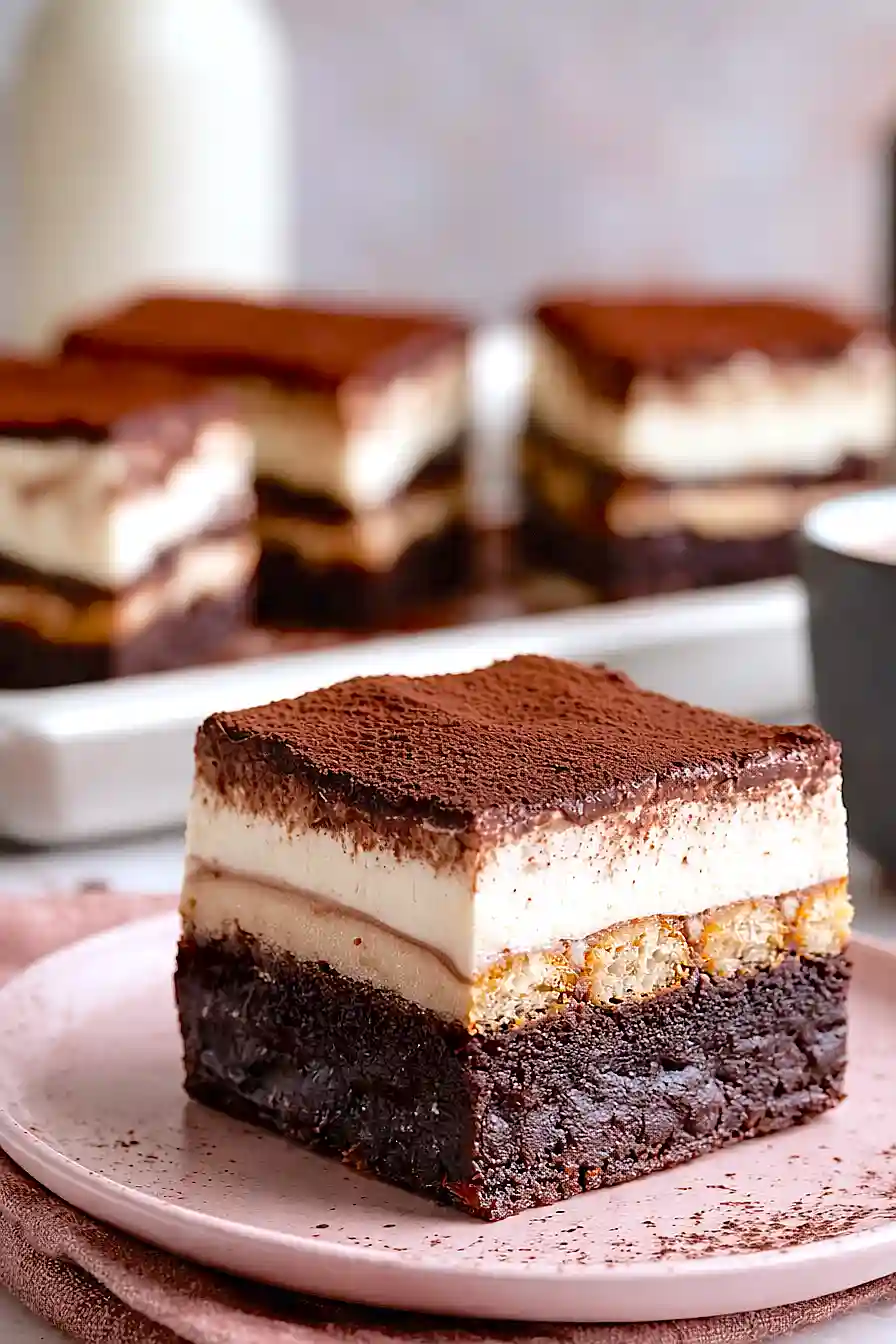 vegan tiramisu brownies