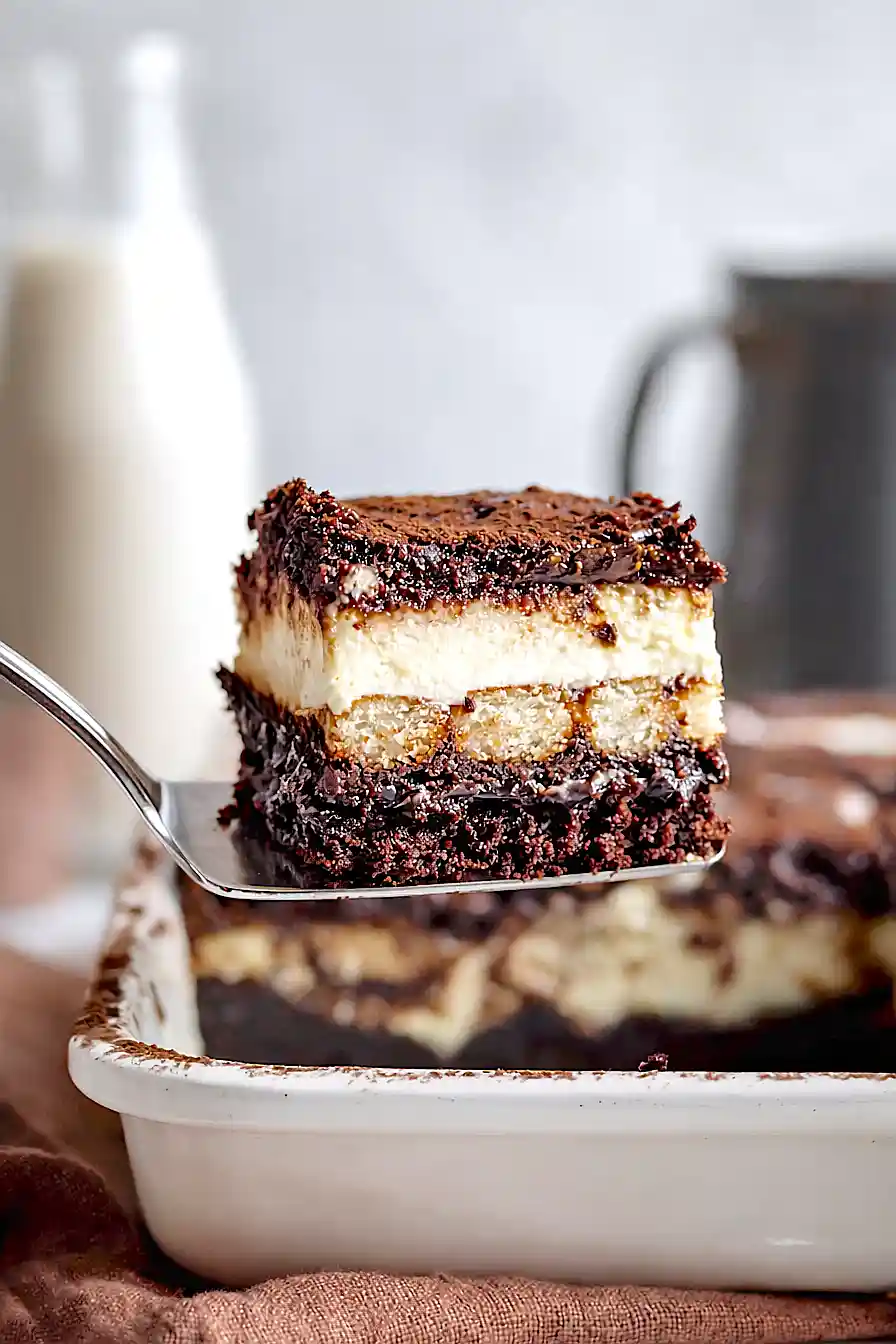 vegan tiramisu brownies