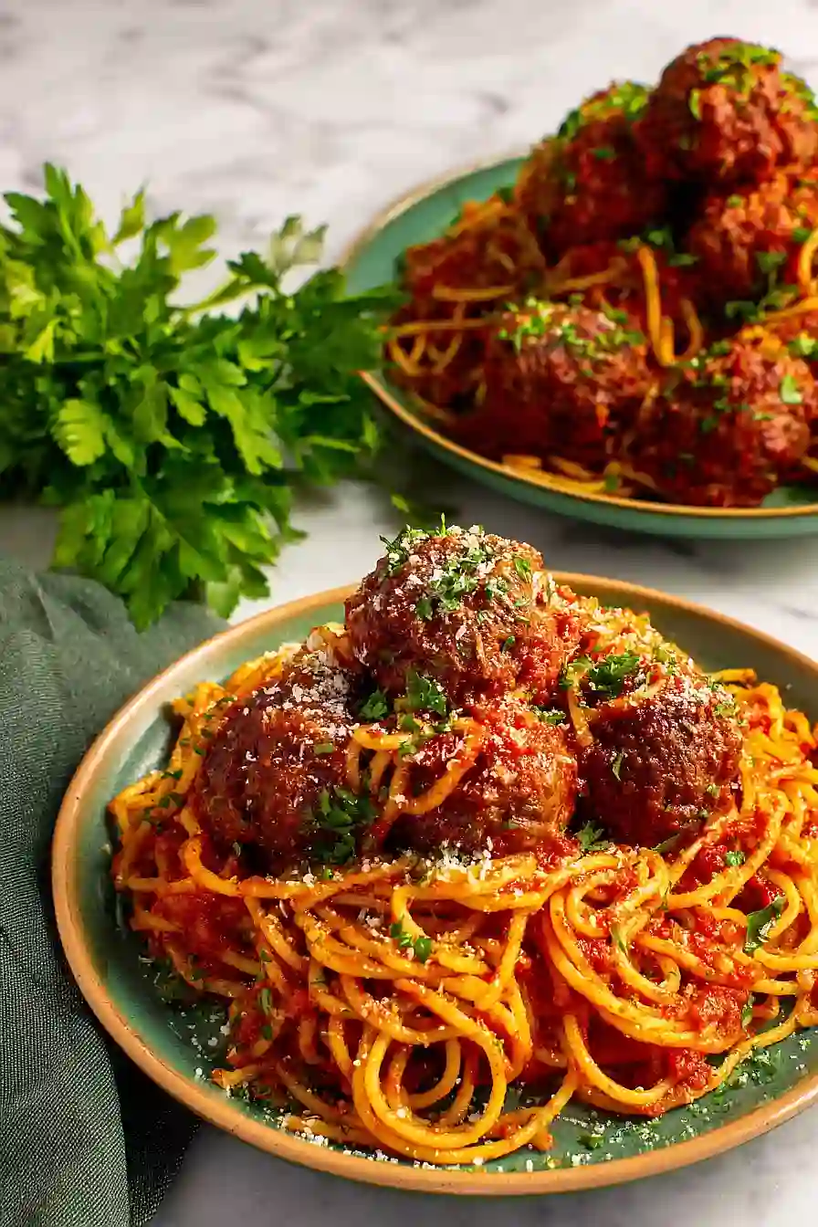 air fryer spaghetti and meatballs