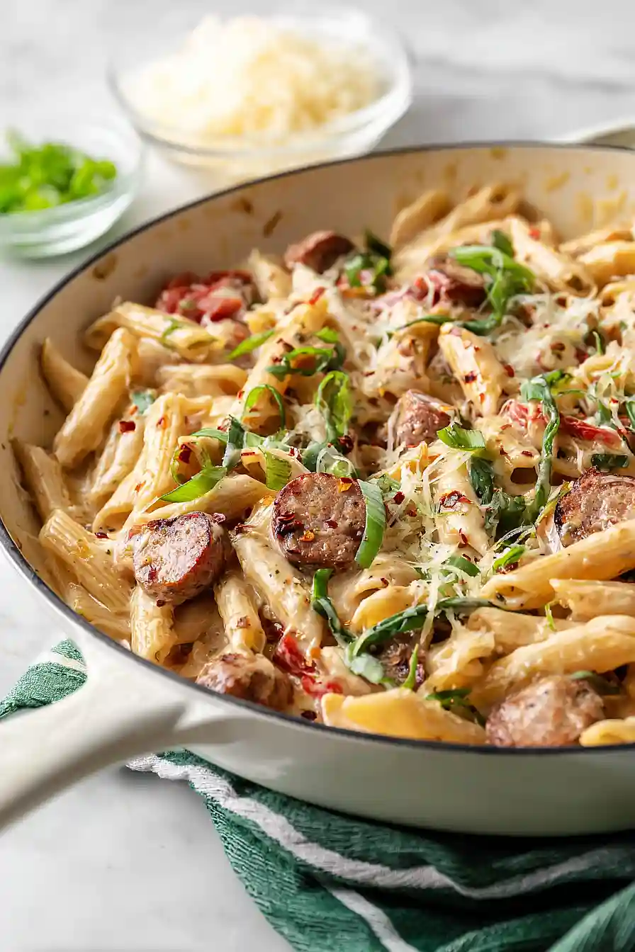 skillet sausage pasta 