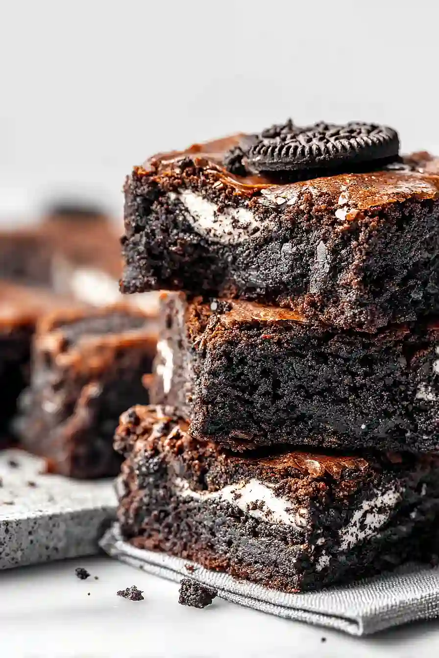 eggless oreo brownies