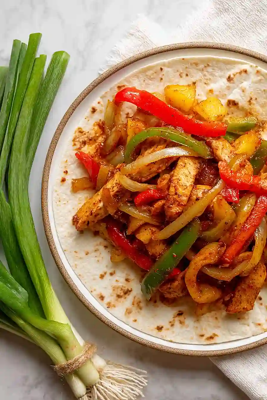 chicken pineapple fajitas