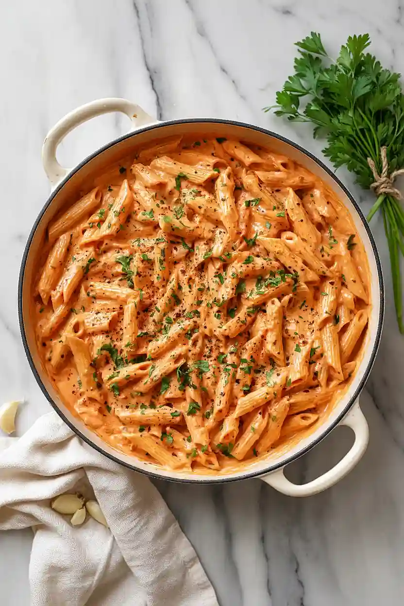 pink sauce pasta