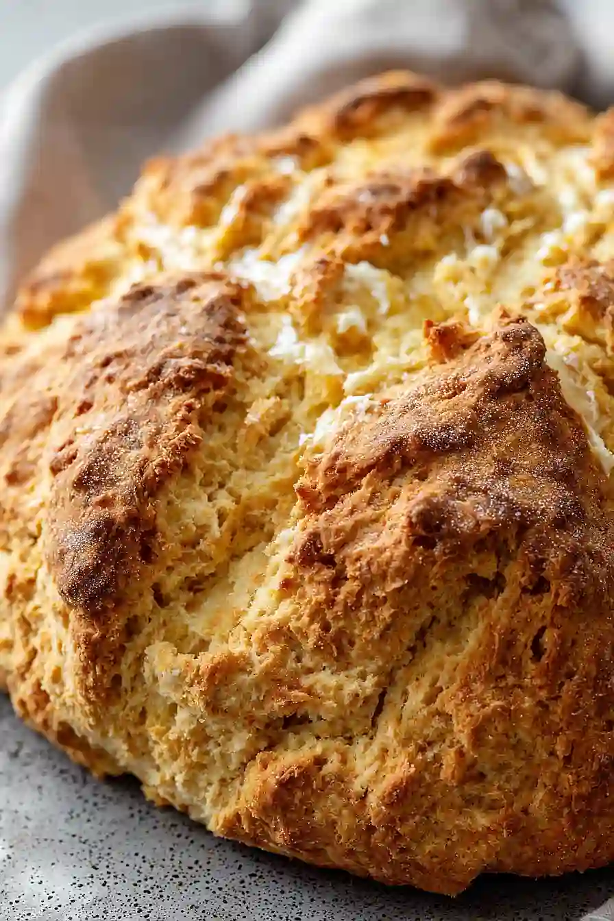 irish soda bread with honey butter