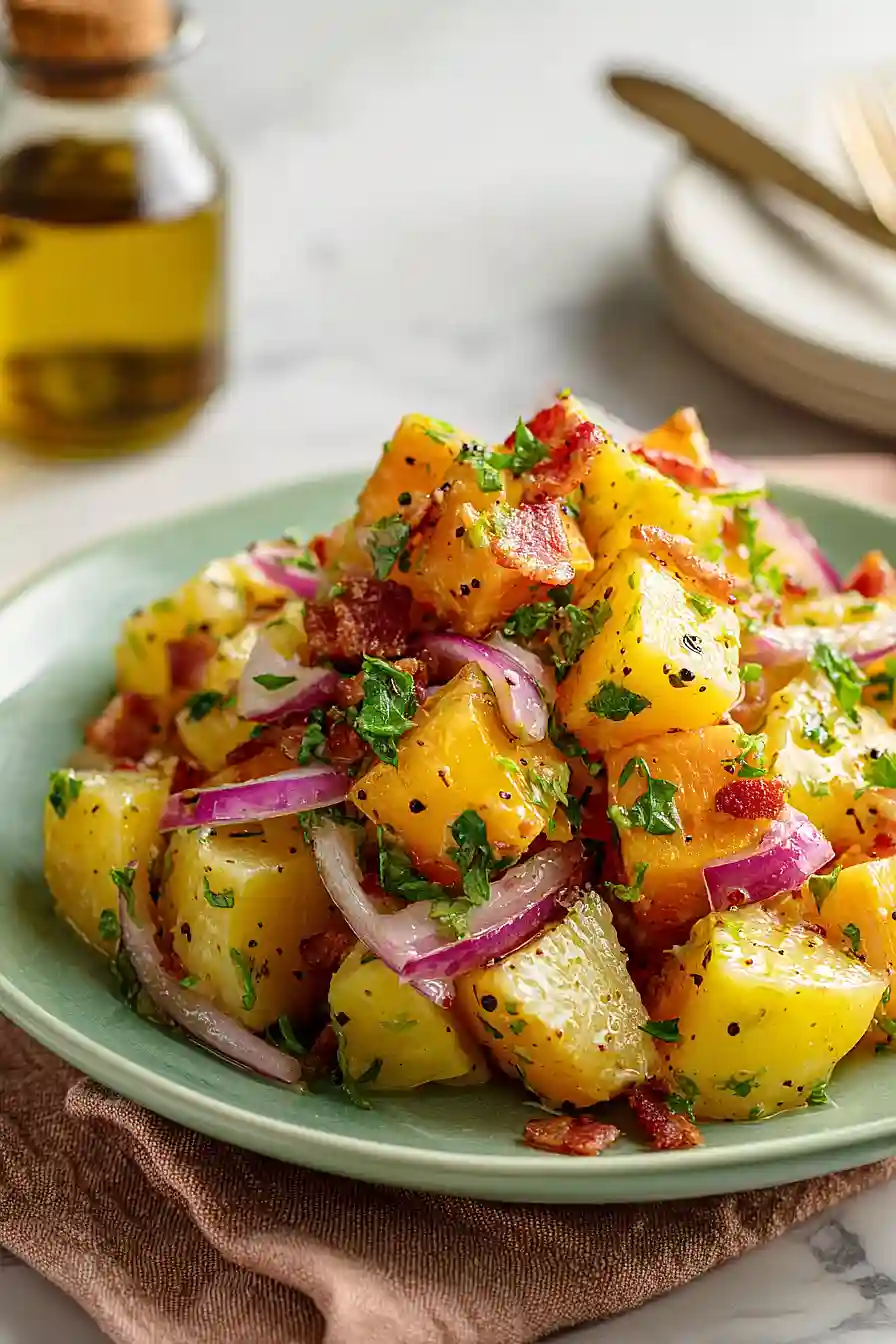 no mayo potato salad with bacon
