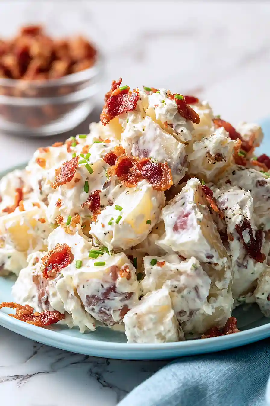 sour cream and bacon potato salad