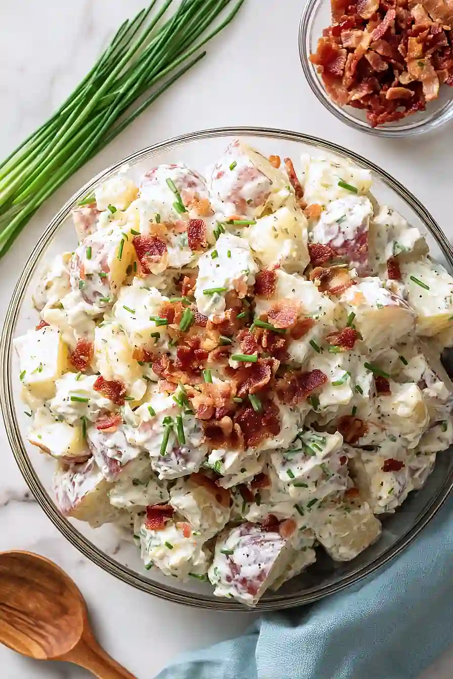 sour cream and bacon potato salad
