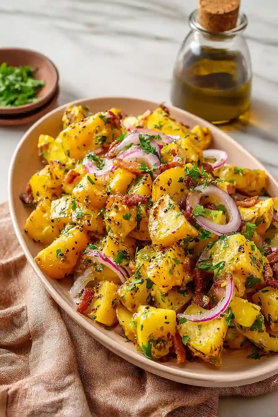 no mayo potato salad with bacon