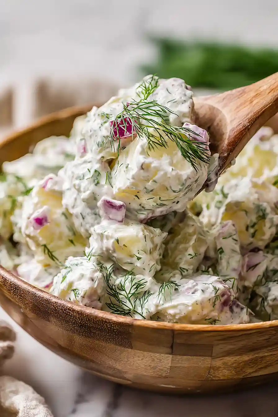 dill potato salad (no eggs)