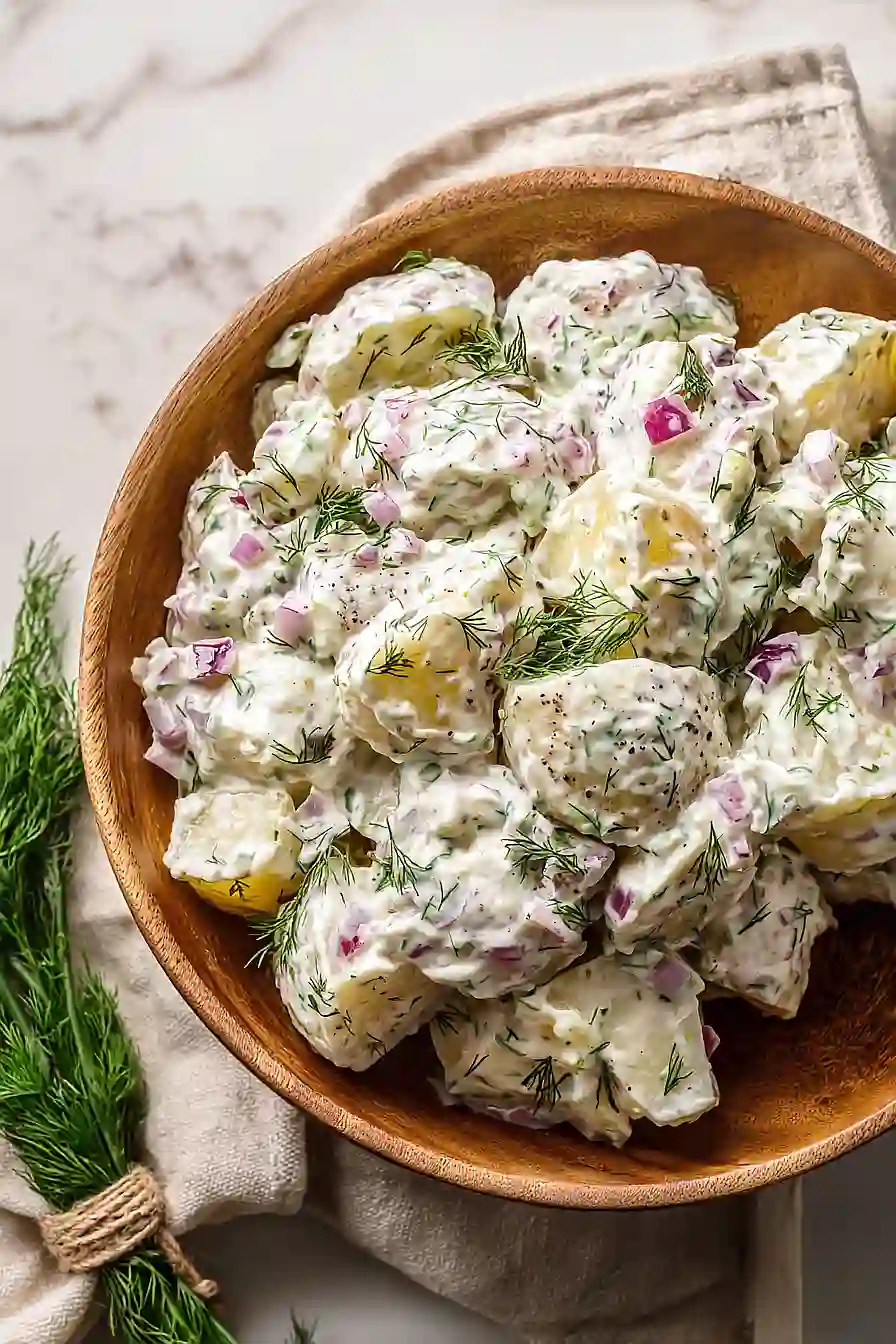 dill potato salad (no eggs)