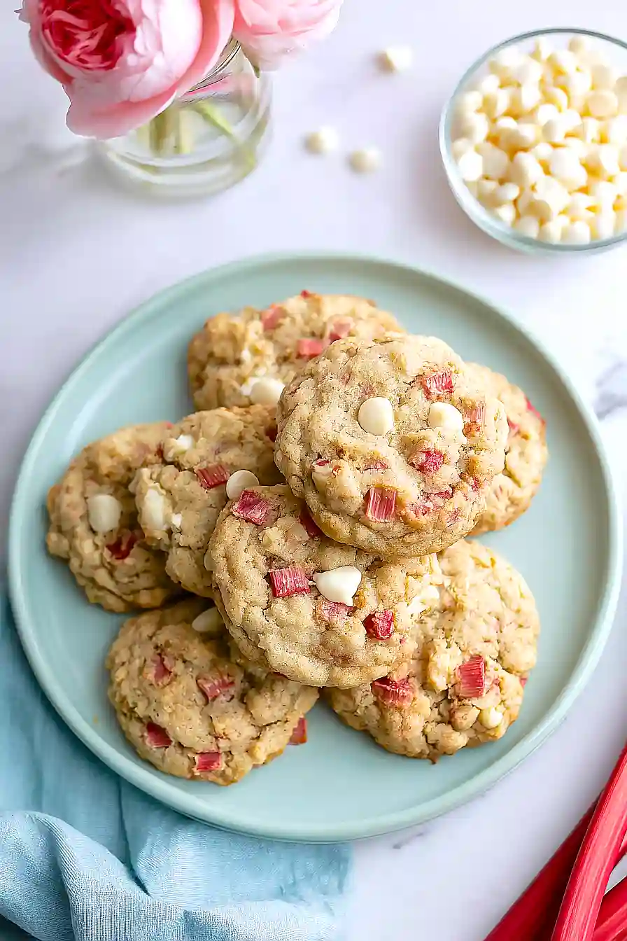 gluten free rhubarb cookies