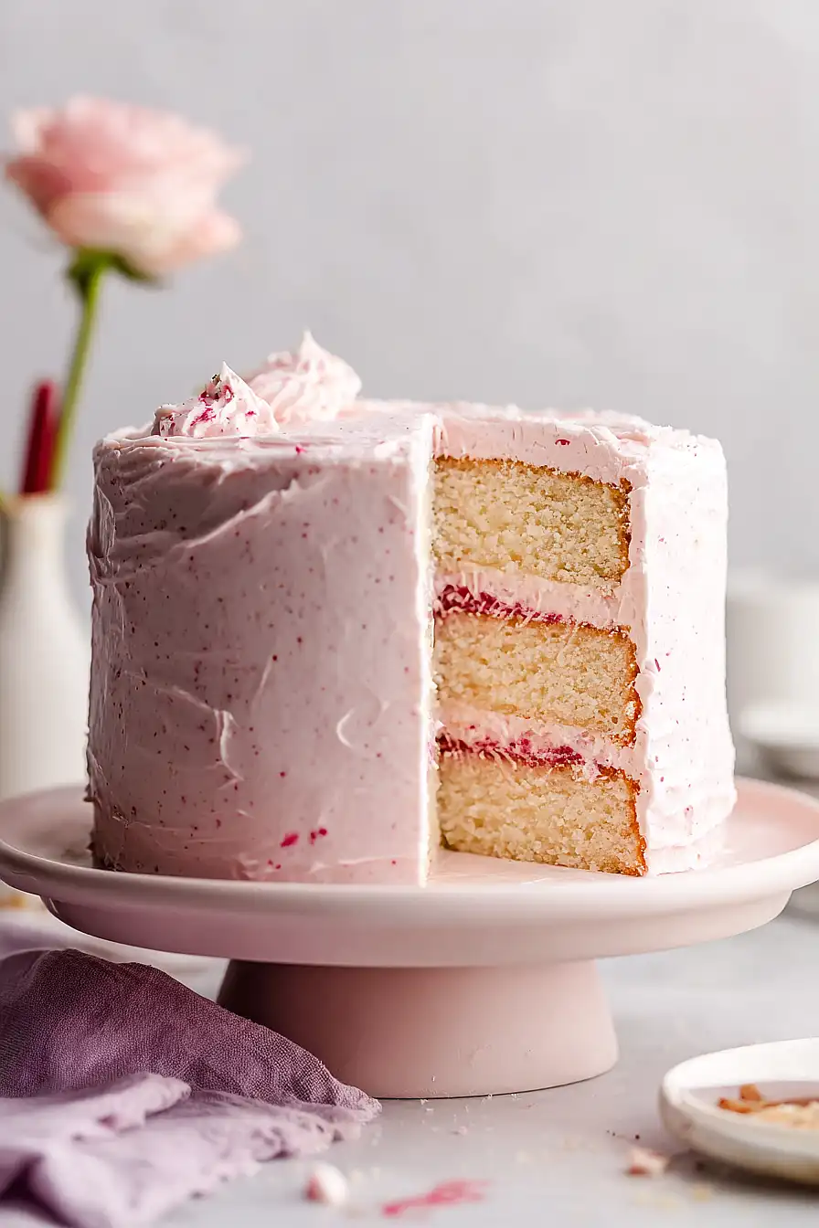 rhubarb layer cake