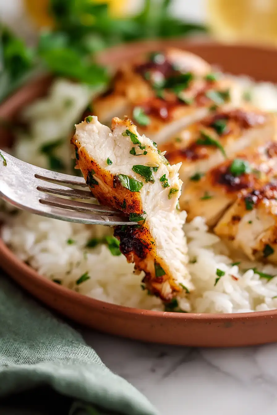 grilled chicken and rice