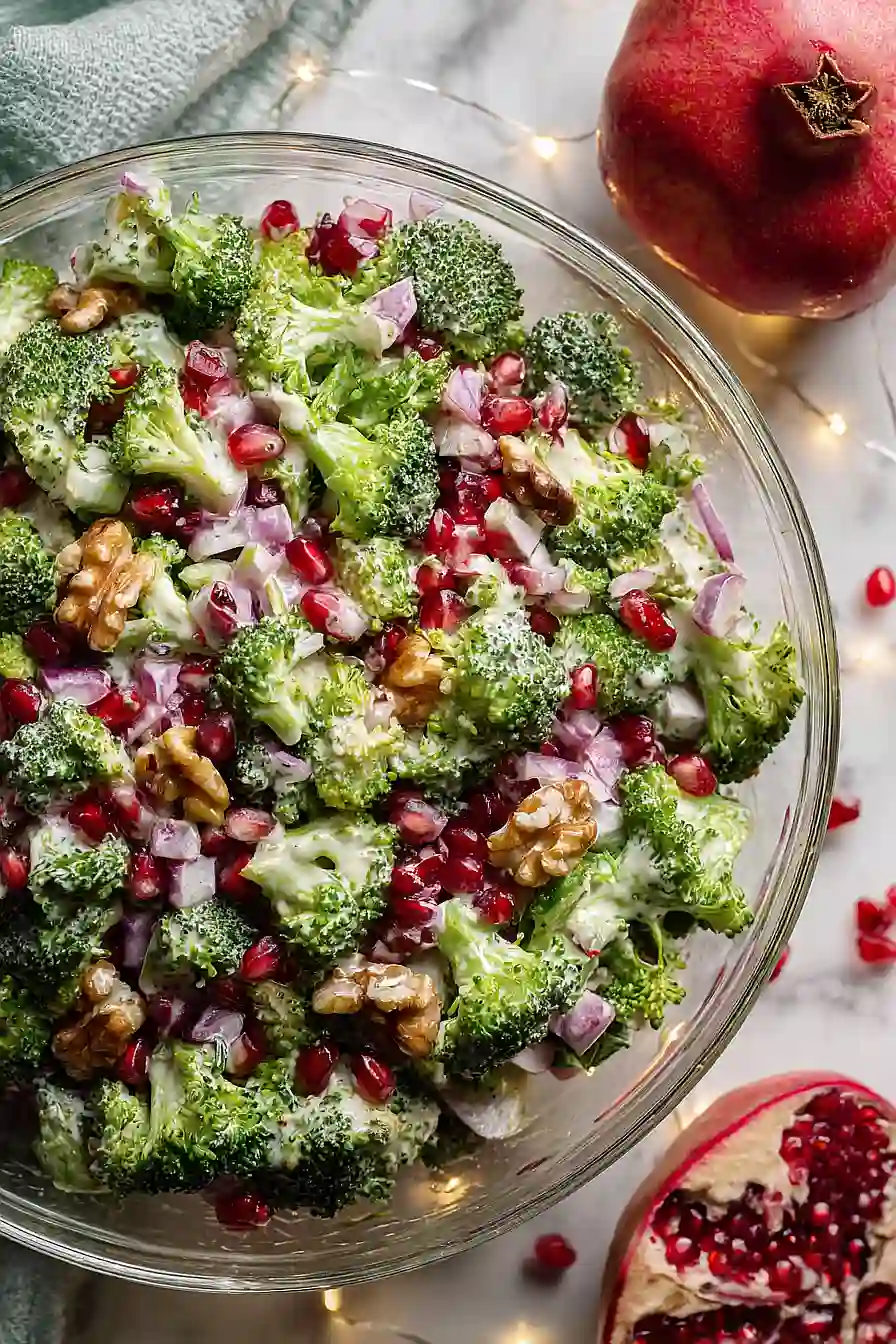 pomegranate broccoli salad