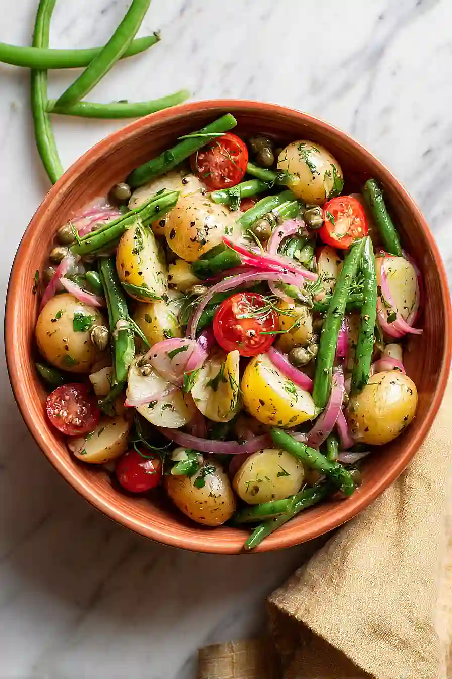 potato and green bean salad with capers