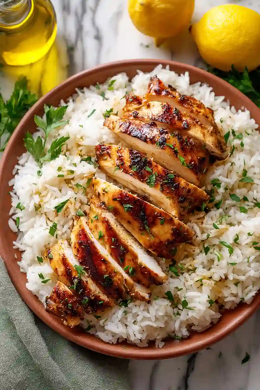 grilled chicken and rice