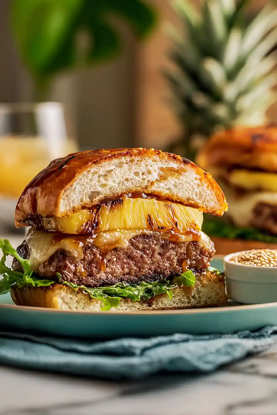 grilled pineapple burgers