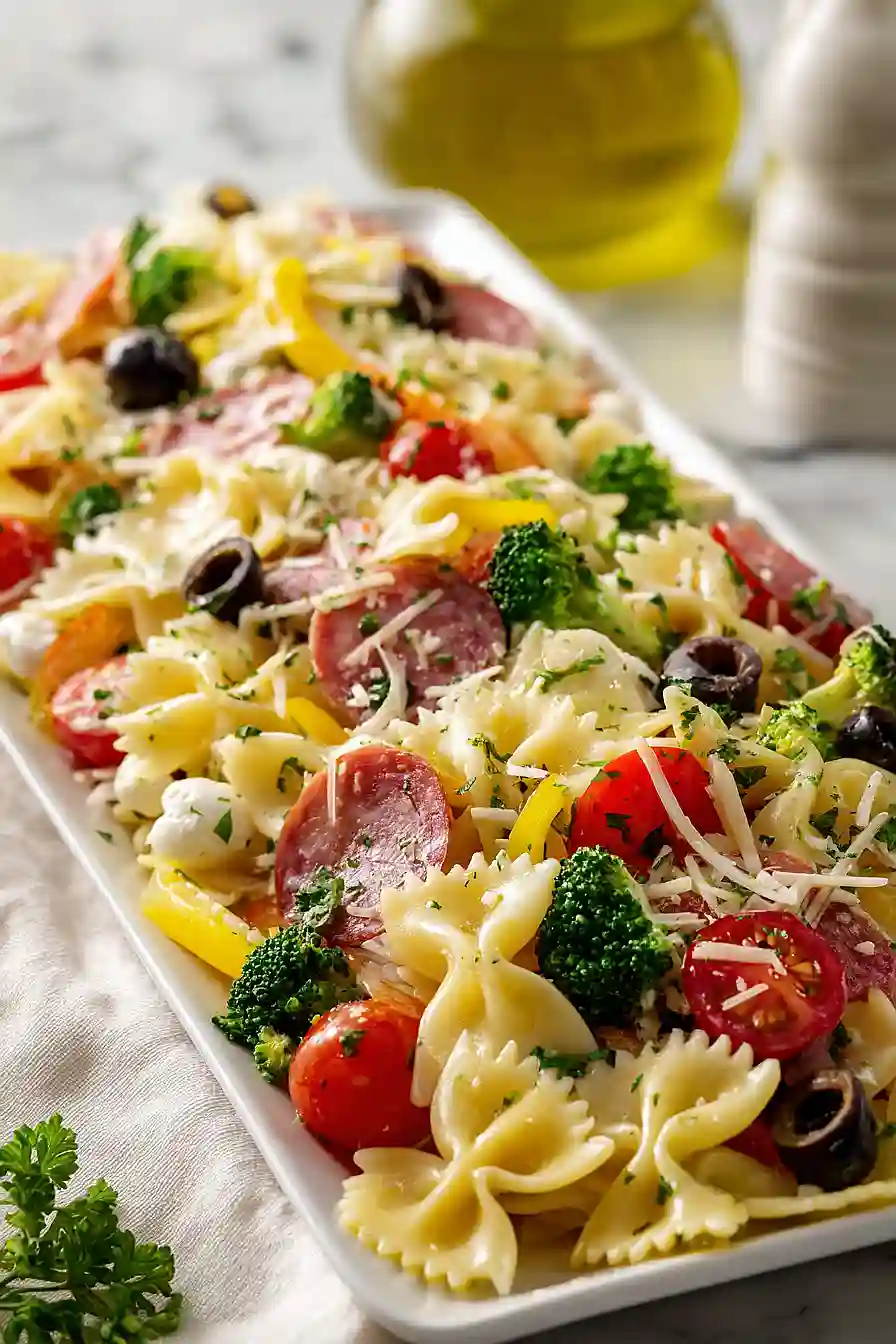 bowtie pasta salad with italian dressing