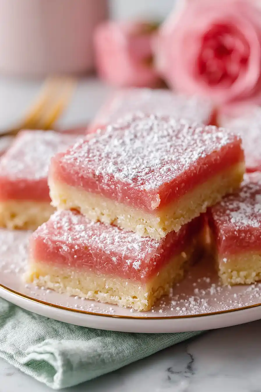 vegan rhubarb bars