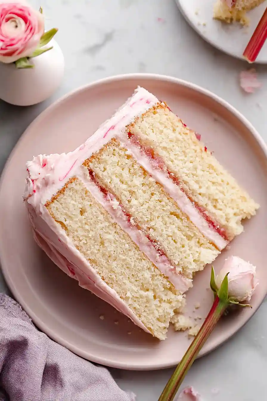 rhubarb layer cake