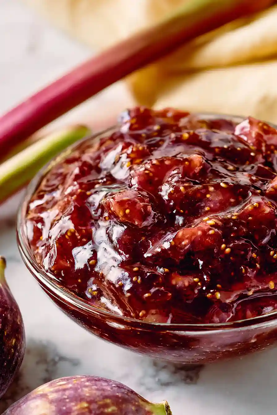 rhubarb and fig jam