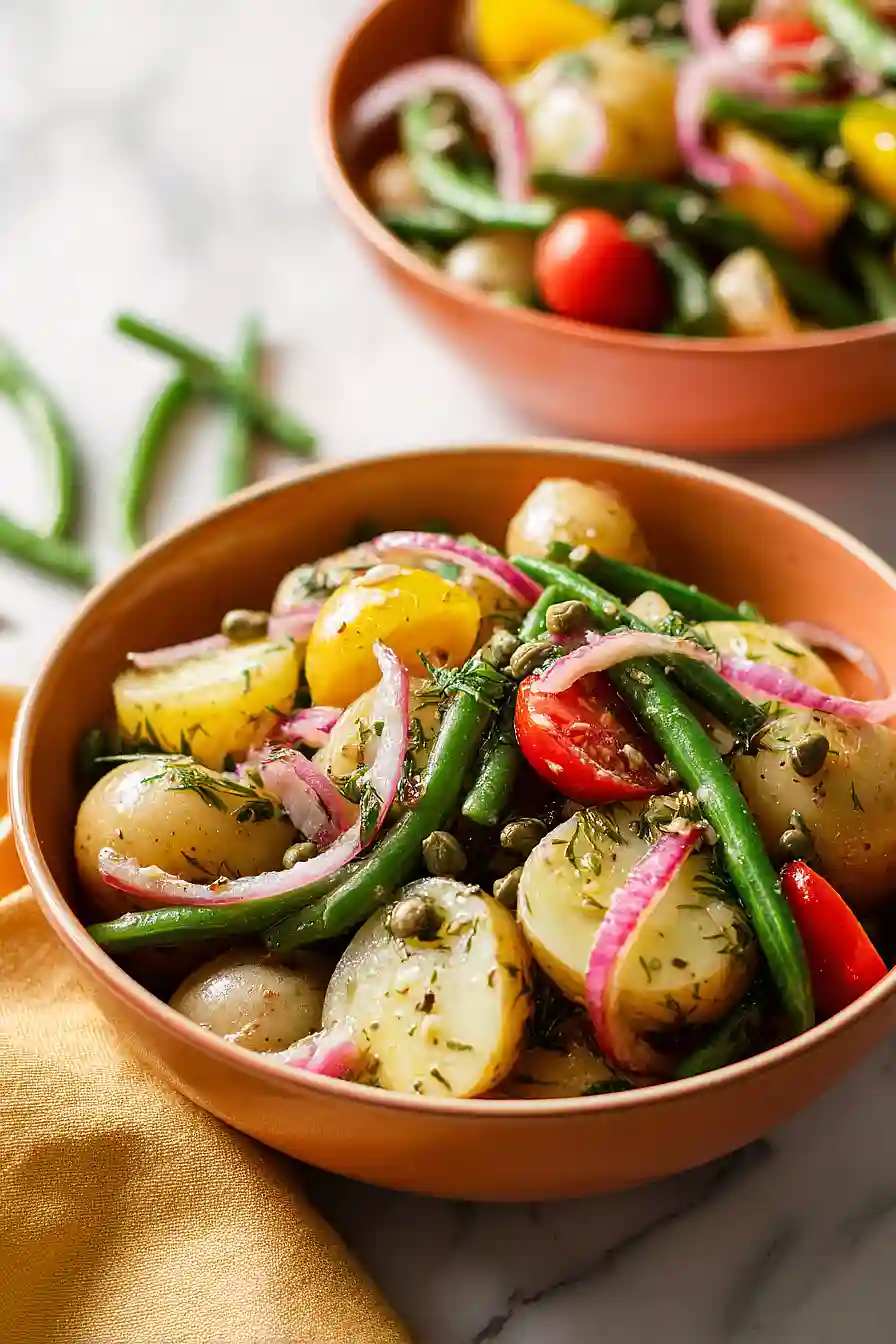 potato and green bean salad with capers