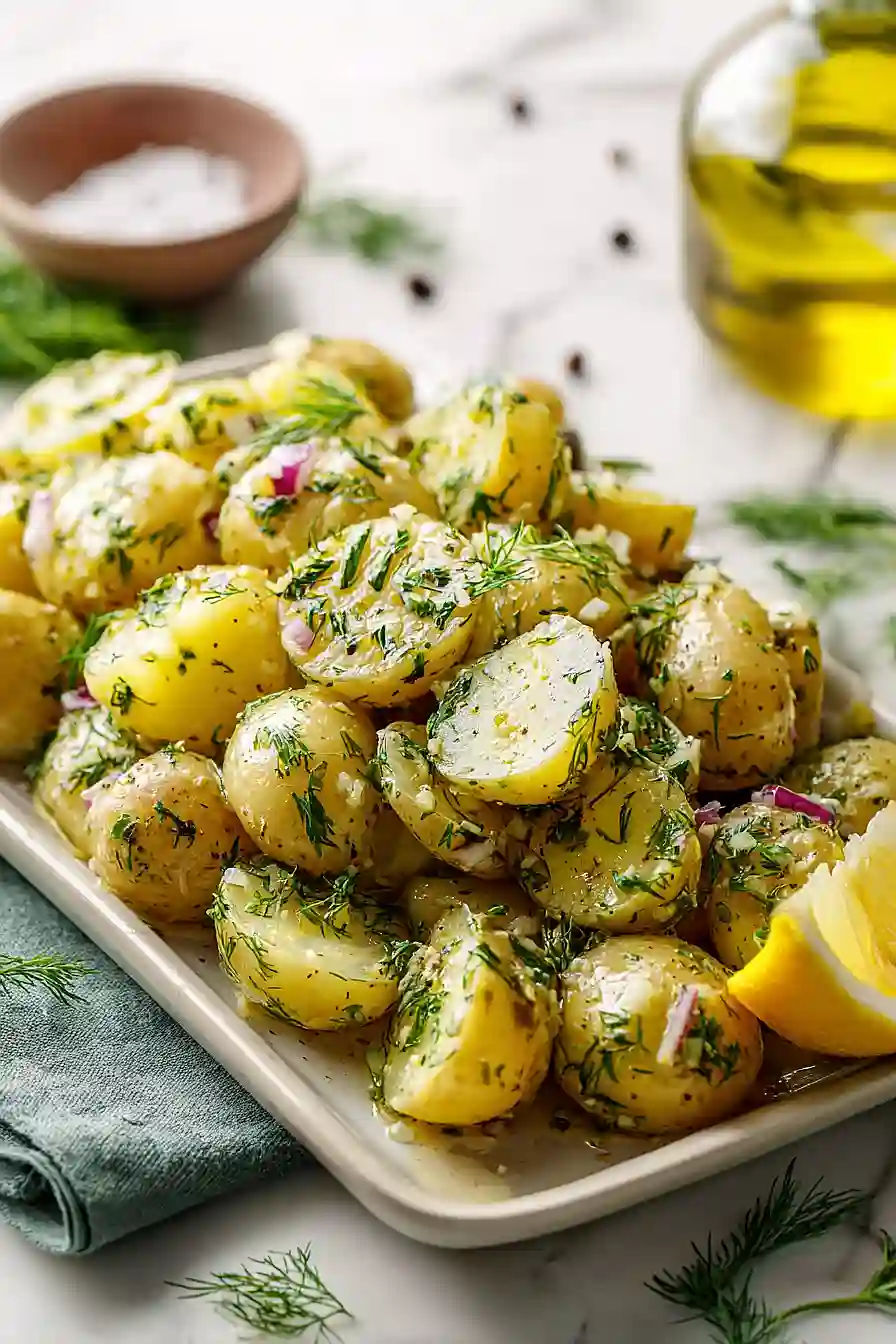 dill potato salad (no mayo)