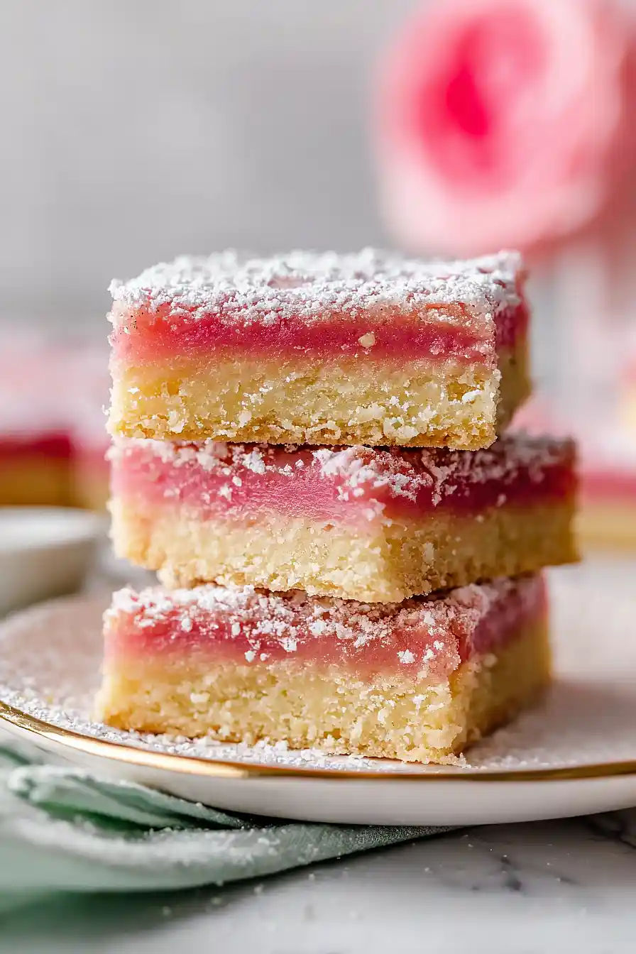 vegan rhubarb bars