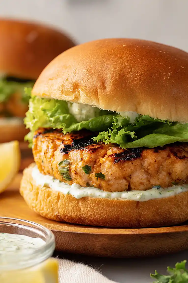 grilled salmon burgers