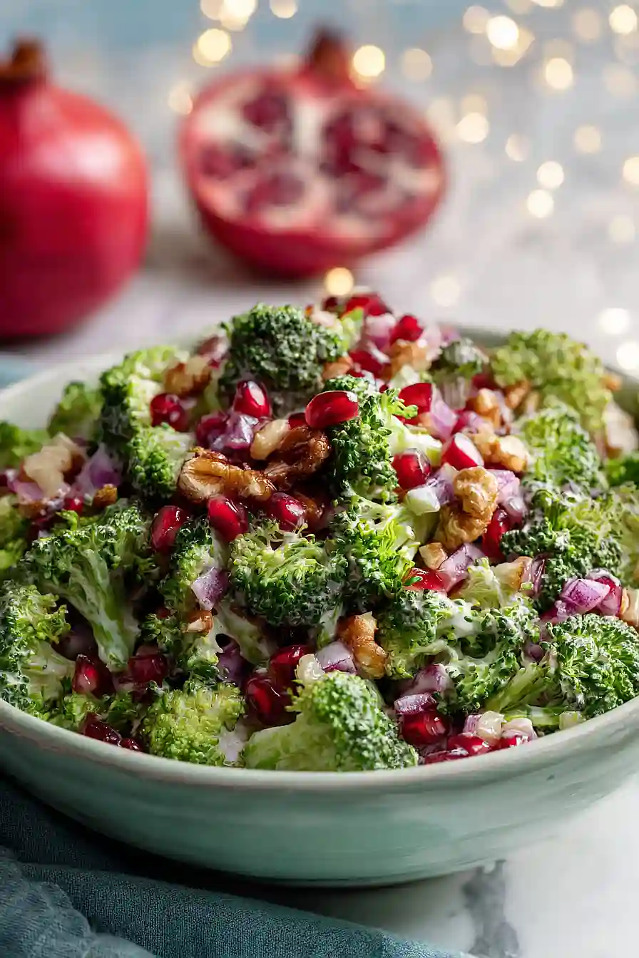 pomegranate broccoli salad