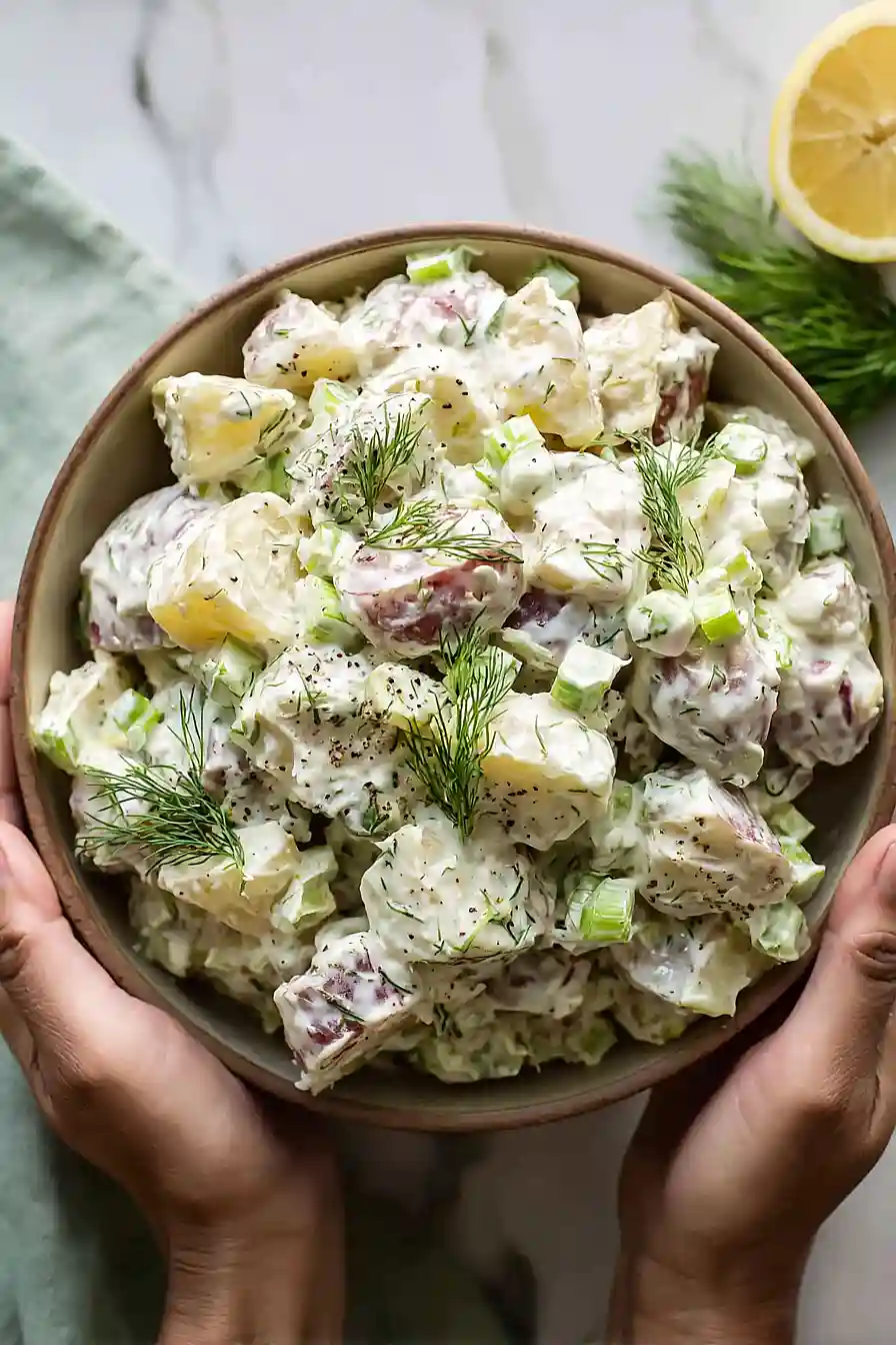 sour cream and dill potato salad