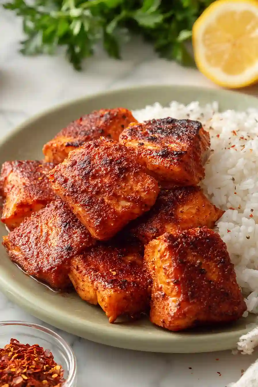 grilled salmon bites