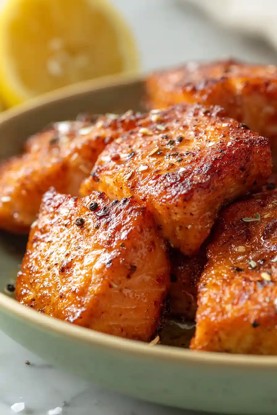 grilled salmon bites