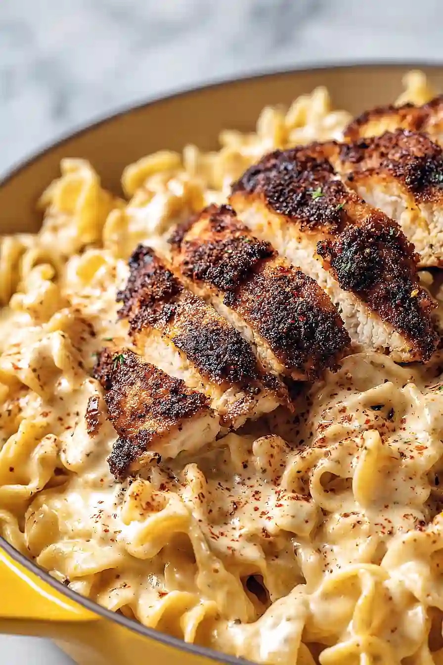 blackened chicken cajun alfredo