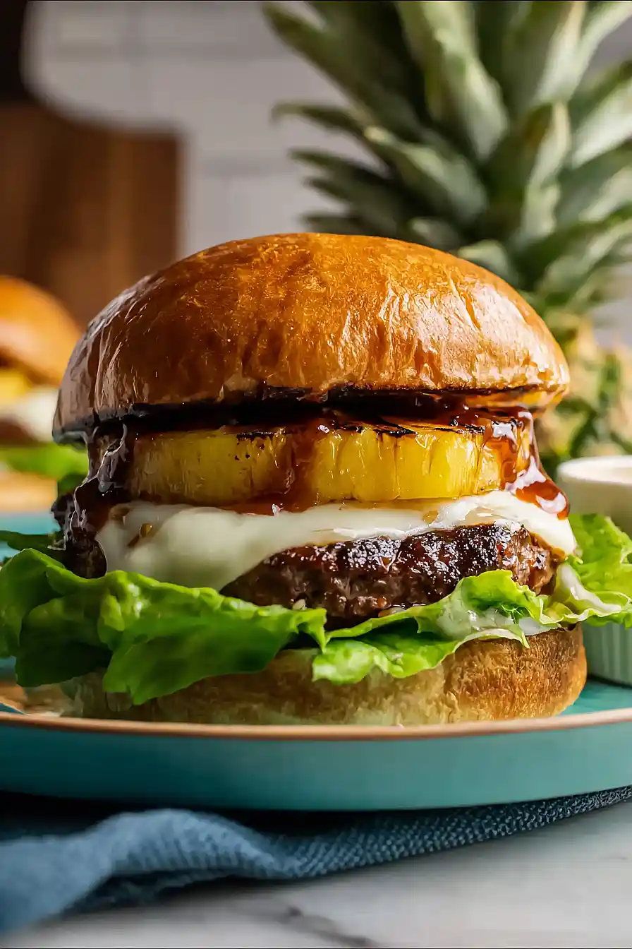 grilled pineapple burgers