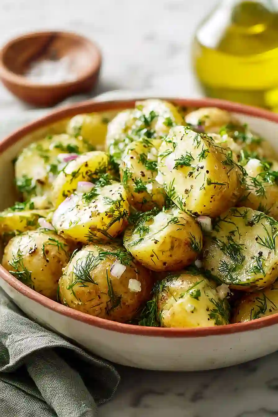 dill potato salad (no mayo)